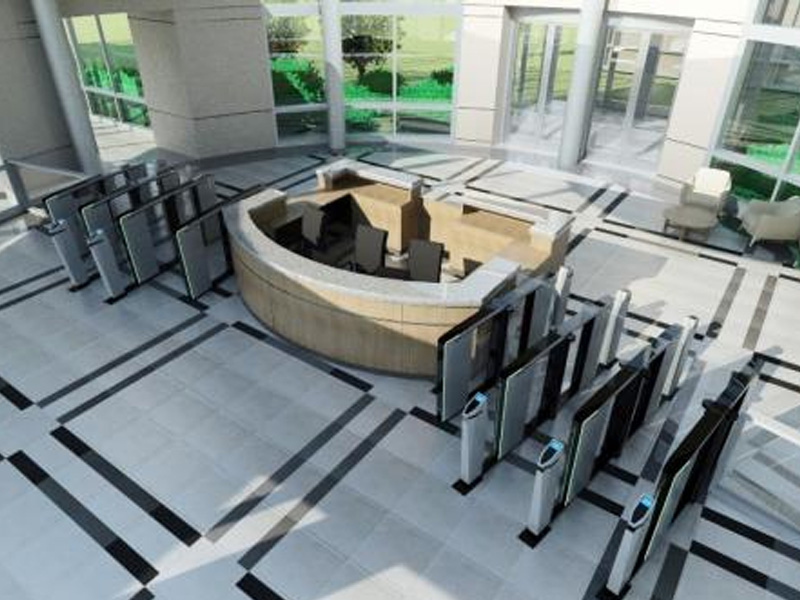 Flap Barrier Gedung Perkantoran